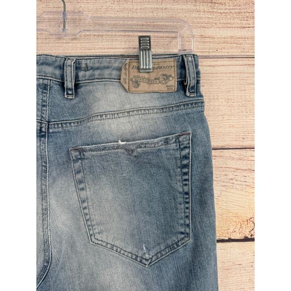 Diesel Eazee Relaxed Boyfriend Low Waist Jeans Womens 27x32 Blue Light Wash - Picture 4 of 12